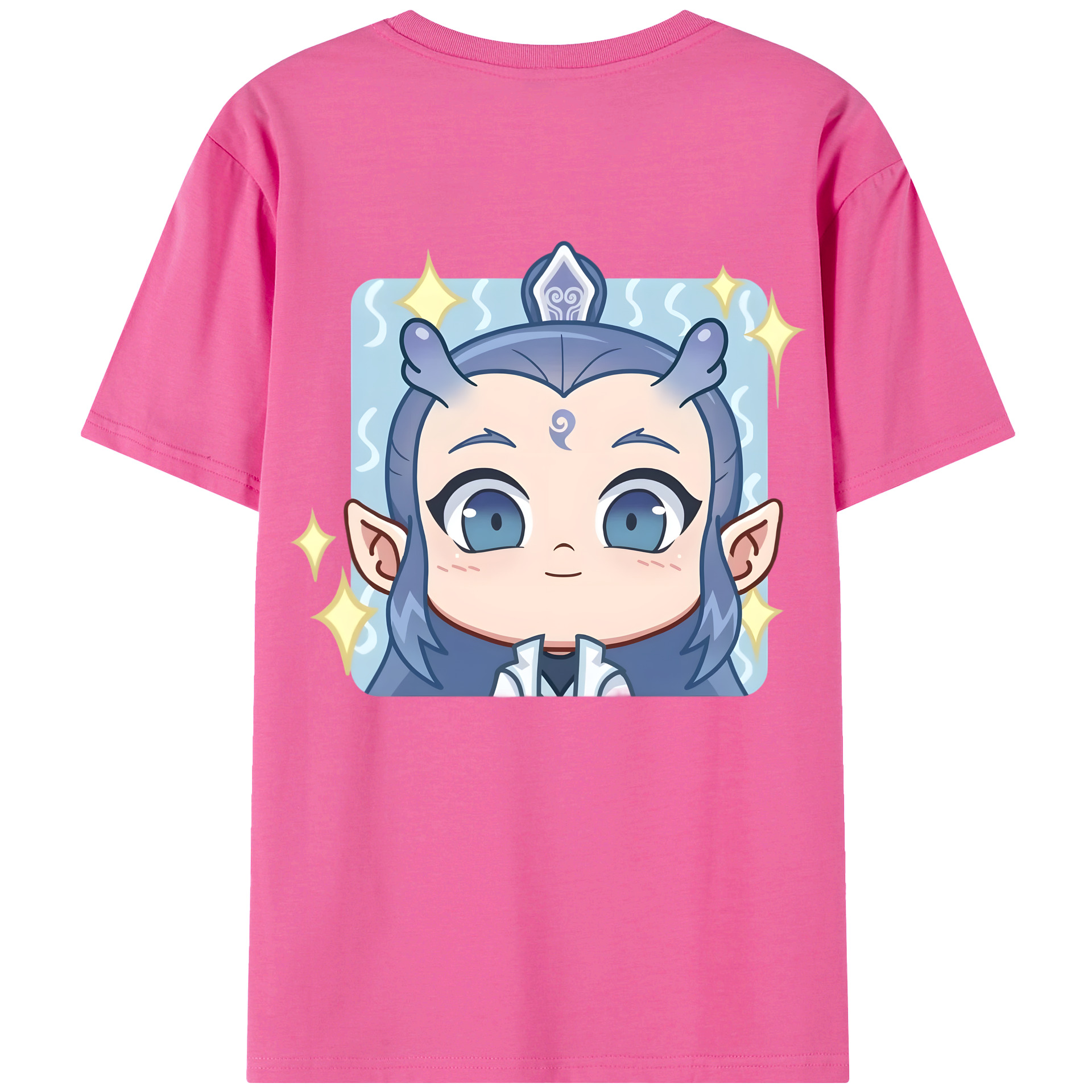 （画像用） Ne Zha 2 ナタ 魔童の大暴れ レディース半袖Tシャツ(バックプリント)